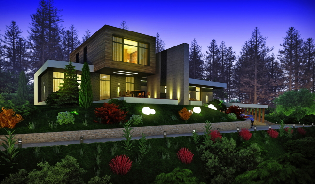 residential outdoor landscape lights